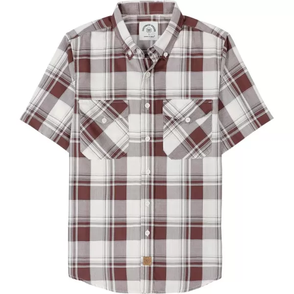 Dubinik® Mens Short Sleeve Button Down Mens Button Up Short Sleeve Two Pockets Soft Vintage Regular Fit Mens Casual Shirts