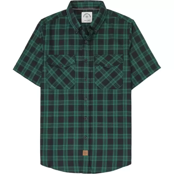 Dubinik® Mens Short Sleeve Button Down Mens Button Up Short Sleeve Two Pockets Soft Vintage Regular Fit Mens Casual Shirts