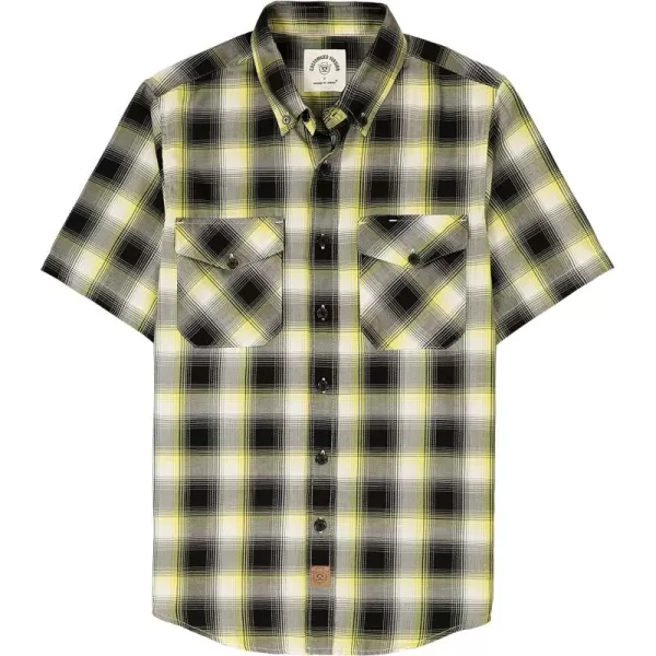 Dubinik® Mens Short Sleeve Button Down Mens Button Up Short Sleeve Two Pockets Soft Vintage Regular Fit Mens Casual Shirts