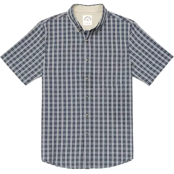 Navy Blue White Plaid