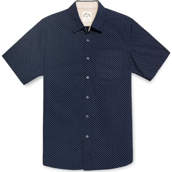Navy Blue Diamond Print