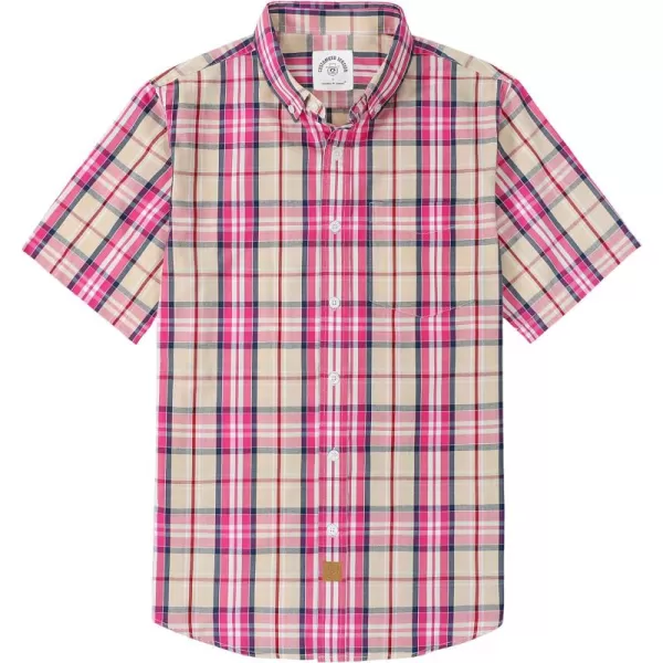 Dubinik® Mens Short Sleeve Button Down Shirts Summer Vintage Short Sleeve Button Down Men Lightweight Men's Casual Shirts