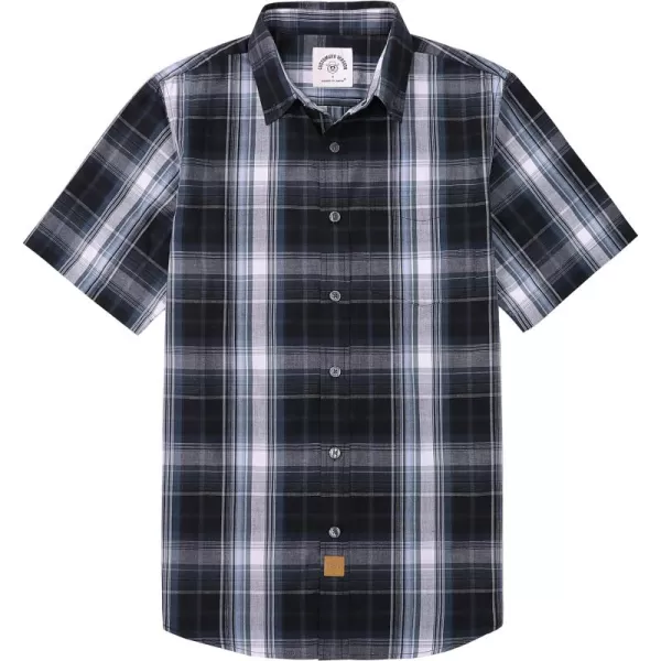 Dubinik® Mens Short Sleeve Button Down Shirts Summer Vintage Short Sleeve Button Down Men Lightweight Men's Casual Shirts