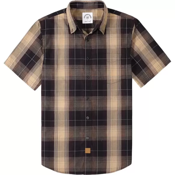 Dubinik® Mens Short Sleeve Button Down Shirts Summer Vintage Short Sleeve Button Down Men Lightweight Men's Casual Shirts