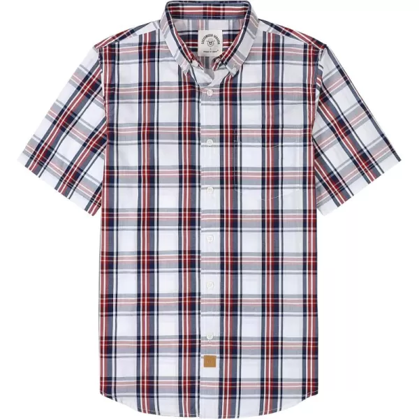 Dubinik® Mens Short Sleeve Button Down Shirts Summer Vintage Short Sleeve Button Down Men Lightweight Men's Casual Shirts