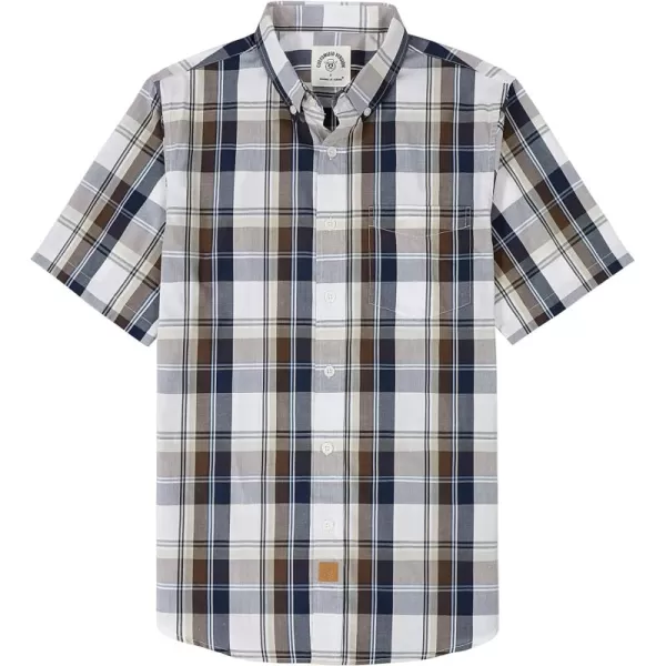 Dubinik® Mens Short Sleeve Button Down Shirts Summer Vintage Short Sleeve Button Down Men Lightweight Men's Casual Shirts