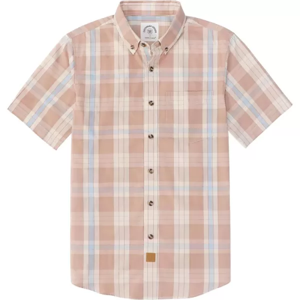 Dubinik® Mens Short Sleeve Button Down Shirts Summer Vintage Short Sleeve Button Down Men Lightweight Men's Casual Shirts