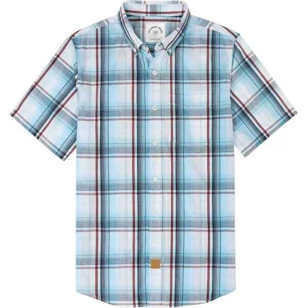 Dubinik® Mens Short Sleeve Button Down Shirts Summer Vintage Short Sleeve Button Down Men Lightweight Men's Casual Shirts