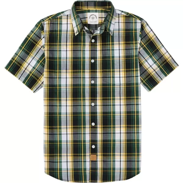 Dubinik® Mens Short Sleeve Button Down Shirts Summer Vintage Short Sleeve Button Down Men Lightweight Men's Casual Shirts
