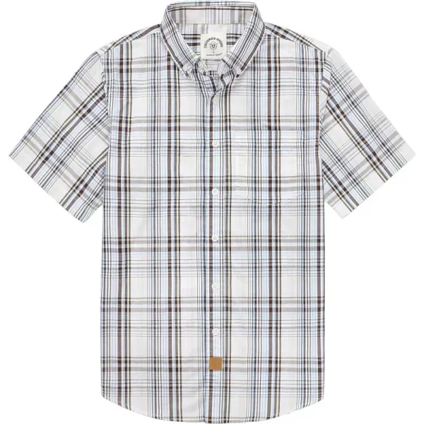 Dubinik® Mens Short Sleeve Button Down Shirts Summer Vintage Short Sleeve Button Down Men Lightweight Men's Casual Shirts