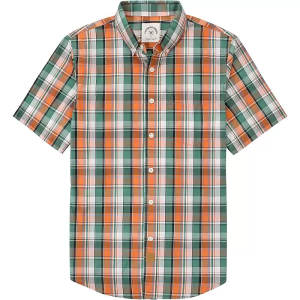 Dubinik® Mens Short Sleeve Button Down Shirts Summer Vintage Short Sleeve Button Down Men Lightweight Men's Casual Shirts
