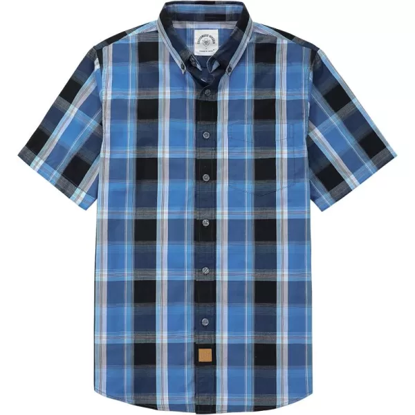 Dubinik® Mens Short Sleeve Button Down Shirts Summer Vintage Short Sleeve Button Down Men Lightweight Men's Casual Shirts