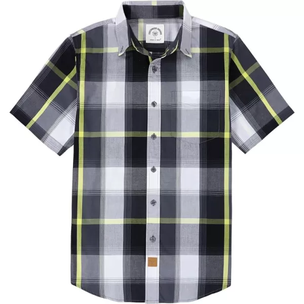 Dubinik® Mens Short Sleeve Button Down Shirts Summer Vintage Short Sleeve Button Down Men Lightweight Men's Casual Shirts