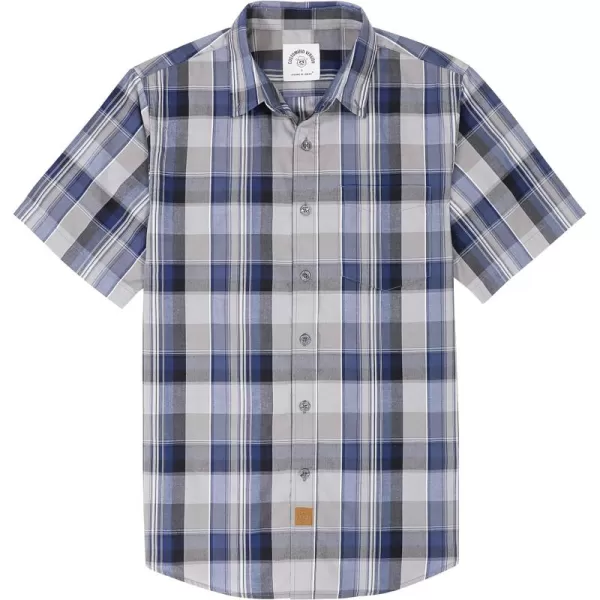 Dubinik® Mens Short Sleeve Button Down Shirts Summer Vintage Short Sleeve Button Down Men Lightweight Men's Casual Shirts