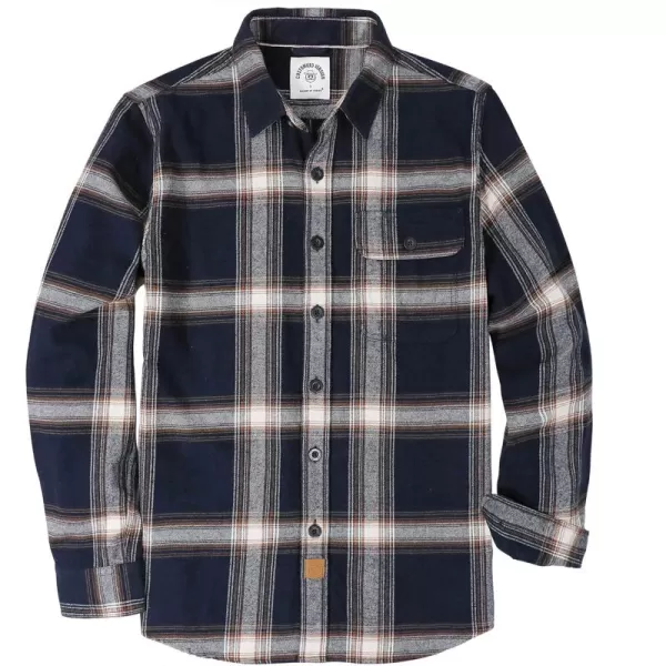 Dubinik®Mens Flannel Shirts Long Sleeve Flannel Shirt for Men Warm Casual Soft Cotton Button Down Plaid Mens Flannel Shirt