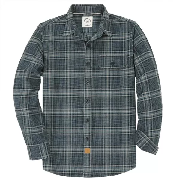 Dubinik®Mens Flannel Shirts Long Sleeve Flannel Shirt for Men Warm Casual Soft Cotton Button Down Plaid Mens Flannel Shirt