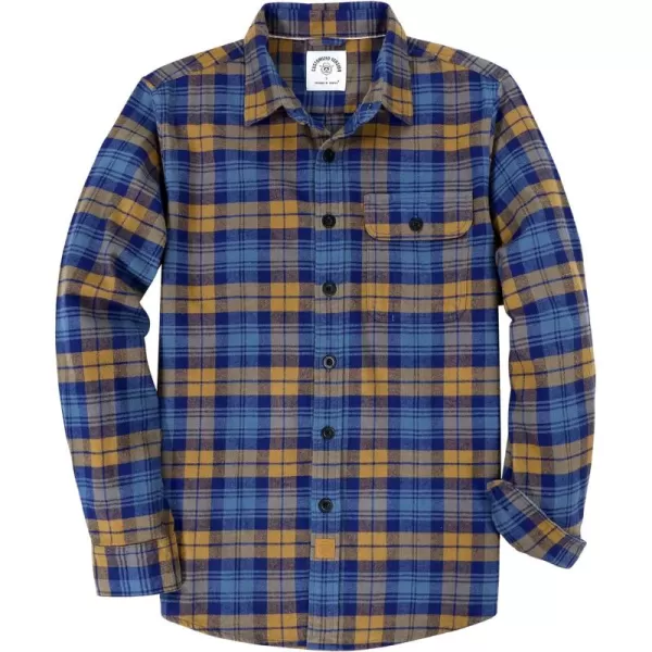 Dubinik®Mens Flannel Shirts Long Sleeve Flannel Shirt for Men Warm Casual Soft Cotton Button Down Plaid Mens Flannel Shirt