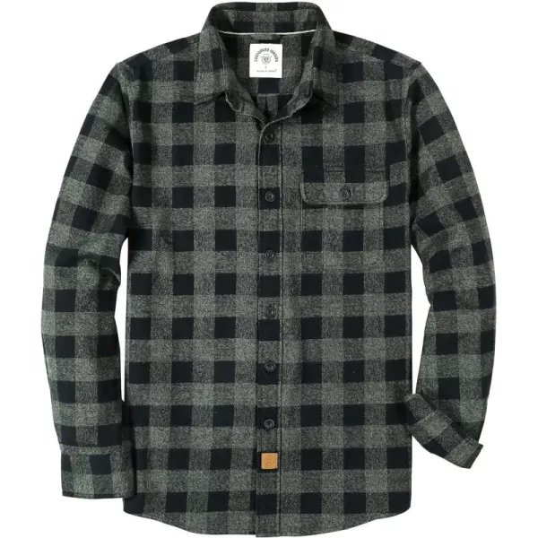 Dubinik®Mens Flannel Shirts Long Sleeve Flannel Shirt for Men Warm Casual Soft Cotton Button Down Plaid Mens Flannel Shirt