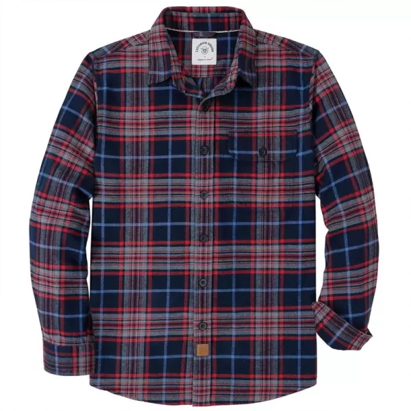 Dubinik®Mens Flannel Shirts Long Sleeve Flannel Shirt for Men Warm Casual Soft Cotton Button Down Plaid Mens Flannel Shirt