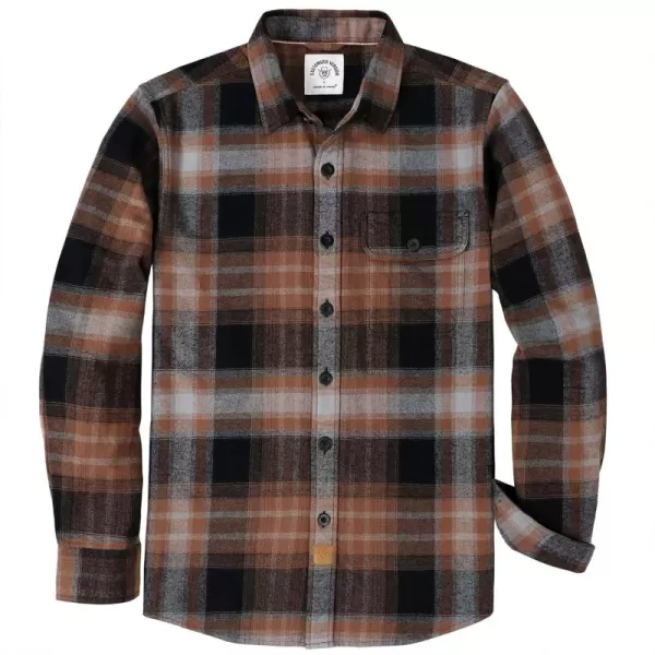Dubinik®Mens Flannel Shirts Long Sleeve Flannel Shirt for Men Warm Casual Soft Cotton Button Down Plaid Mens Flannel Shirt