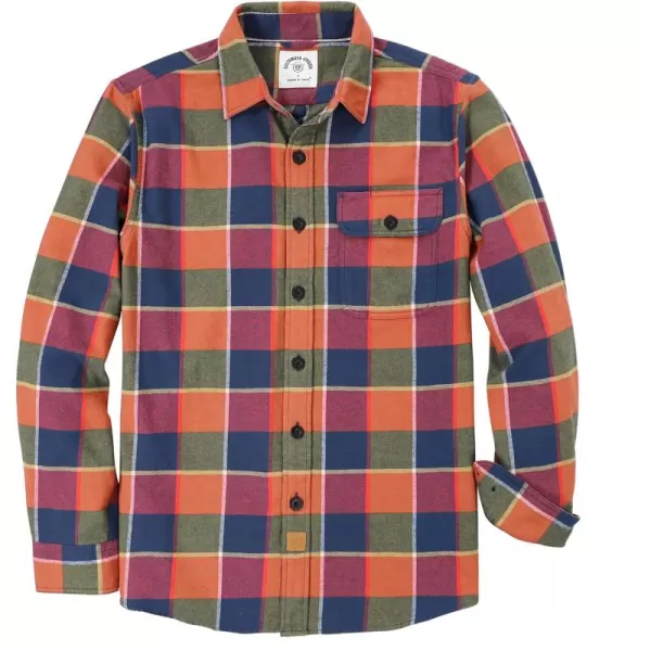 Dubinik®Mens Flannel Shirts Long Sleeve Flannel Shirt for Men Warm Casual Soft Cotton Button Down Plaid Mens Flannel Shirt