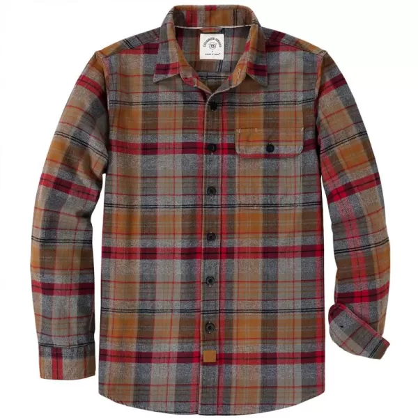 Dubinik®Mens Flannel Shirts Long Sleeve Flannel Shirt for Men Warm Casual Soft Cotton Button Down Plaid Mens Flannel Shirt