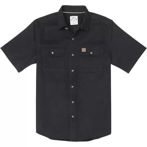Dubinik®Mens Short Sleeve Button Down Shirts Denim Short Sleeve Shirt Men Two Pocket Western Soft Work Casual Denim Shirt
