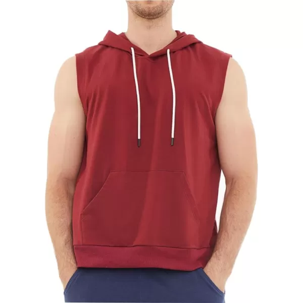 Dubinik®Short Sleeve Hoodie Lightweight Soft Cotton Moisture Wicking Kangaroo Pocket Short Sleeve Hoodie For Men