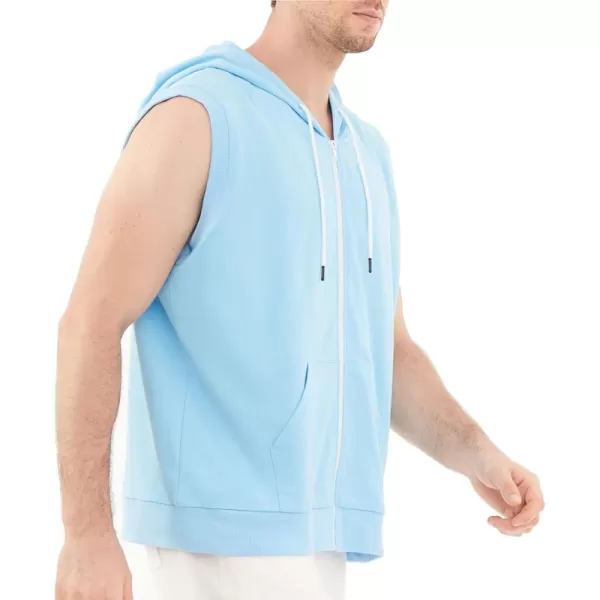 Dubinik®Short Sleeve Hoodie Lightweight Soft Cotton Moisture Wicking Kangaroo Pocket Short Sleeve Hoodie For Men