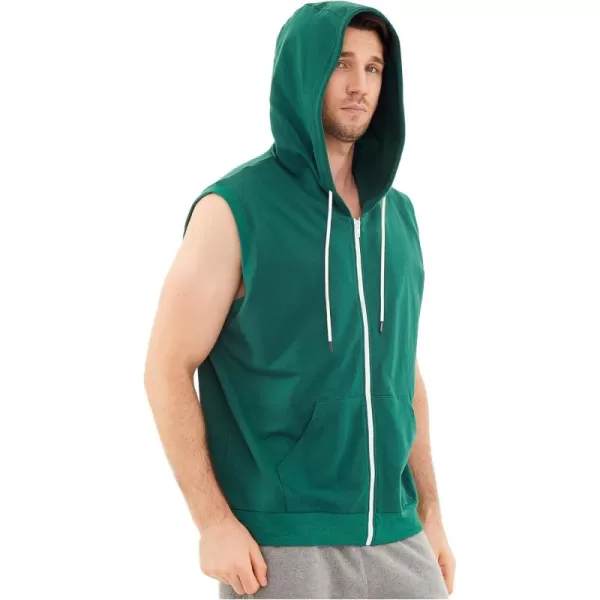 Dubinik®Short Sleeve Hoodie Lightweight Soft Cotton Moisture Wicking Kangaroo Pocket Short Sleeve Hoodie For Men
