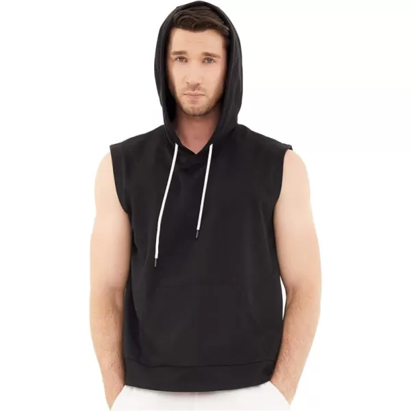 Dubinik®Short Sleeve Hoodie Lightweight Soft Cotton Moisture Wicking Kangaroo Pocket Short Sleeve Hoodie For Men