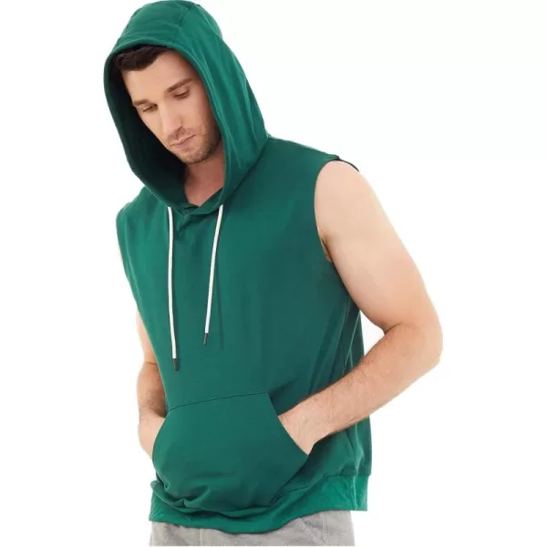 Dubinik®Short Sleeve Hoodie Lightweight Soft Cotton Moisture Wicking Kangaroo Pocket Short Sleeve Hoodie For Men