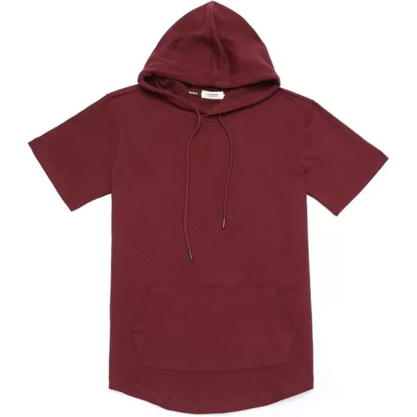 Dubinik®Short Sleeve Hoodie Lightweight Soft Cotton Moisture Wicking Kangaroo Pocket Short Sleeve Hoodie For Men