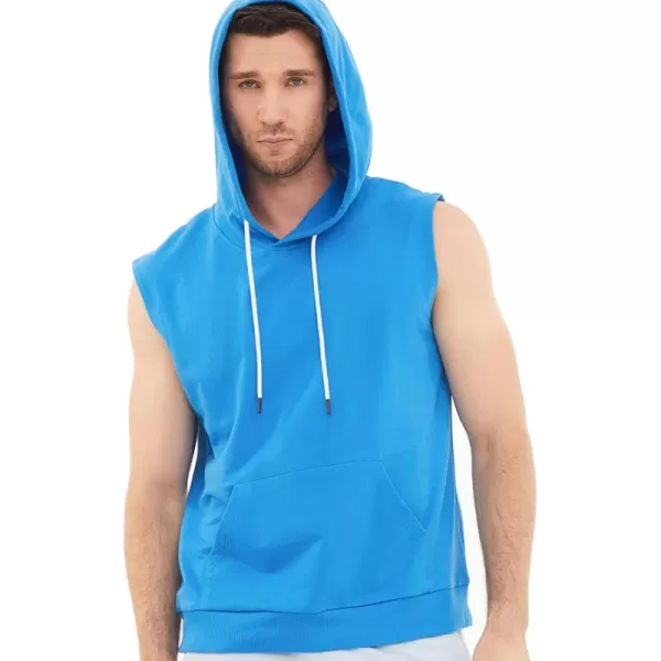Dubinik®Short Sleeve Hoodie Lightweight Soft Cotton Moisture Wicking Kangaroo Pocket Short Sleeve Hoodie For Men