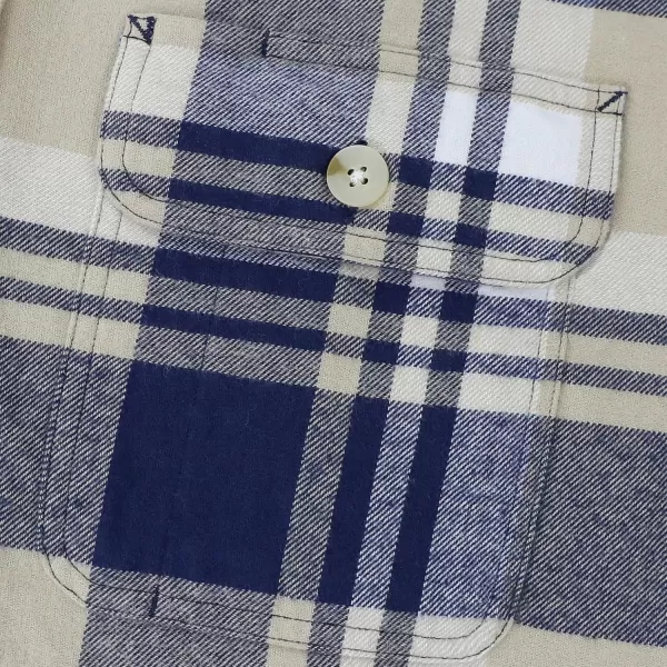 Dubinik®Mens Flannel Shirts Long Sleeve Flannel Shirt for Men Warm Casual Soft Cotton Button Down Plaid Mens Flannel Shirt