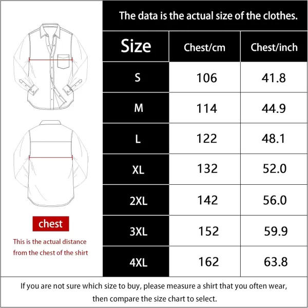 Dubinik®Mens Flannel Shirts Long Sleeve Flannel Shirt for Men Warm Casual Soft Cotton Button Down Plaid Mens Flannel Shirt