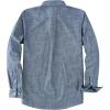 imageDubinik Chambray Shirt Men Long Sleeve Cotton Work Shirts with 2 Pockets Casual Button DownDenim Blue