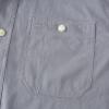 imageDubinik Chambray Shirt Men Long Sleeve Cotton Work Shirts with 2 Pockets Casual Button DownGray