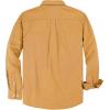 imageDubinik Chambray Shirt Men Long Sleeve Cotton Work Shirts with 2 Pockets Casual Button DownLeaf Orange