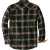 imageDubinik Flannel Shirt for Men Western Mens Pearl Snap Shirts Long Sleeve Casual Cozy Vintage Cowboy Plaid Soft Pure CottonBlack Purple and Yellow
