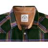imageDubinik Flannel Shirt for Men Western Mens Pearl Snap Shirts Long Sleeve Casual Cozy Vintage Cowboy Plaid Soft Pure CottonBlack Purple and Yellow