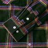 imageDubinik Flannel Shirt for Men Western Mens Pearl Snap Shirts Long Sleeve Casual Cozy Vintage Cowboy Plaid Soft Pure CottonBlack Purple and Yellow