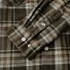 imageDubinik Flannel Shirt for Men Western Mens Pearl Snap Shirts Long Sleeve Casual Cozy Vintage Cowboy Plaid Soft Pure CottonBrown Gray and Black