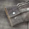 imageDubinik Flannel Shirt for Men Western Mens Pearl Snap Shirts Long Sleeve Casual Cozy Vintage Cowboy Plaid Soft Pure CottonCream Plaid