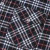 imageDubinik Flannel Shirt for Men Western Mens Pearl Snap Shirts Long Sleeve Casual Cozy Vintage Cowboy Plaid Soft Pure CottonDark Gray and White