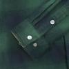 imageDubinik Flannel Shirt for Men Western Mens Pearl Snap Shirts Long Sleeve Casual Cozy Vintage Cowboy Plaid Soft Pure CottonDark Green