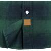 imageDubinik Flannel Shirt for Men Western Mens Pearl Snap Shirts Long Sleeve Casual Cozy Vintage Cowboy Plaid Soft Pure CottonDark Green