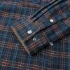 imageDubinik Flannel Shirt for Men Western Mens Pearl Snap Shirts Long Sleeve Casual Cozy Vintage Cowboy Plaid Soft Pure CottonDeep Blue Gray