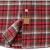 imageDubinik Flannel Shirt for Men Western Mens Pearl Snap Shirts Long Sleeve Casual Cozy Vintage Cowboy Plaid Soft Pure CottonDeep Gray Brown and Red