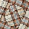 imageDubinik Flannel Shirt for Men Western Mens Pearl Snap Shirts Long Sleeve Casual Cozy Vintage Cowboy Plaid Soft Pure CottonLight Beige Plaid